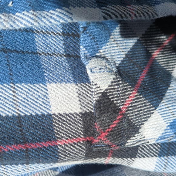 Men's The North Face Blue Plaid Shirt Jacket - Size Medium Excellent Condition - Picture 3 of 9